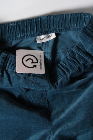 Pantaloni de velvet de femei Canda, Mărime M, Culoare Albastru, Preț 38,16 Lei
