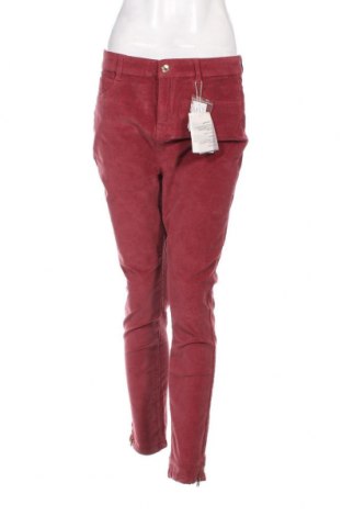Pantaloni de velvet de femei Cortefiel, Mărime L, Culoare Roșu, Preț 91,58 Lei