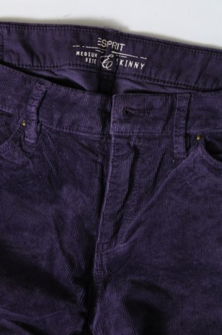 Pantaloni de velvet de femei Esprit, Mărime S, Culoare Mov, Preț 115,13 Lei