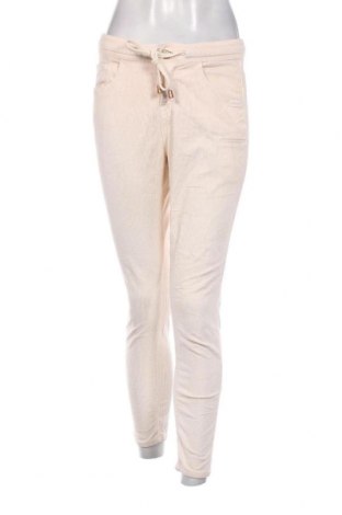 Pantaloni de velvet de femei Gang, Mărime S, Culoare Ecru, Preț 33,55 Lei