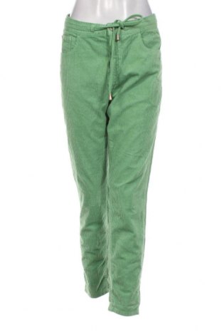 Pantaloni de velvet de femei Gang, Mărime L, Culoare Verde, Preț 33,55 Lei