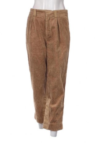 Γυναικείο κοτλέ παντελόνι Ganni, Μέγεθος M, Χρώμα  Μπέζ, Τιμή 30,28 €