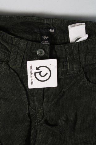 Γυναικείο κοτλέ παντελόνι H&M, Μέγεθος XS, Χρώμα Πράσινο, Τιμή 1,79 €