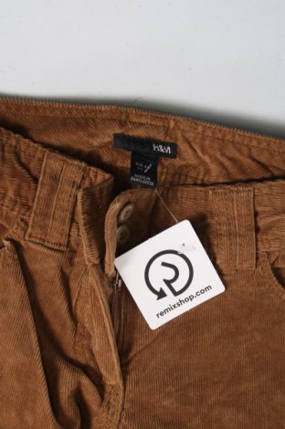 Γυναικείο κοτλέ παντελόνι H&M, Μέγεθος XS, Χρώμα Καφέ, Τιμή 1,79 €