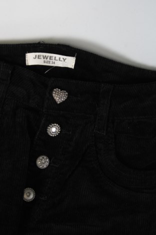 Pantaloni de velvet de femei Jewelly, Mărime XS, Culoare Negru, Preț 115,13 Lei