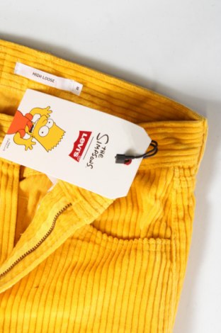 Γυναικείο κοτλέ παντελόνι Levi's, Μέγεθος XS, Χρώμα Κίτρινο, Τιμή 20,10 €