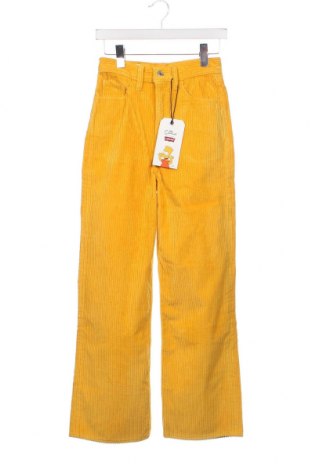 Γυναικείο κοτλέ παντελόνι Levi's, Μέγεθος XS, Χρώμα Κίτρινο, Τιμή 32,16 €