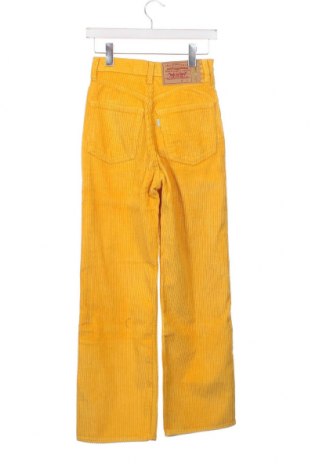 Pantaloni de velvet de femei Levi's, Mărime XS, Culoare Galben, Preț 153,95 Lei