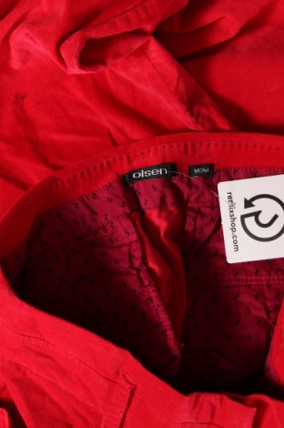 Pantaloni de velvet de femei Olsen, Mărime M, Culoare Roșu, Preț 27,63 Lei
