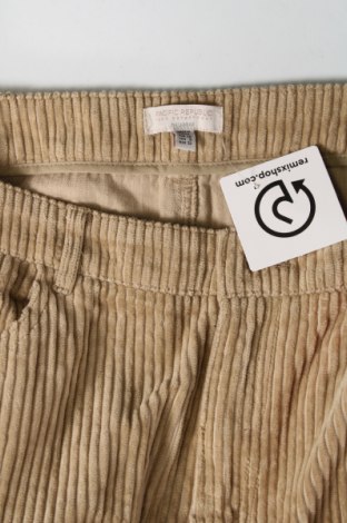 Pantaloni de velvet de femei Pull&Bear, Mărime M, Culoare Bej, Preț 9,54 Lei