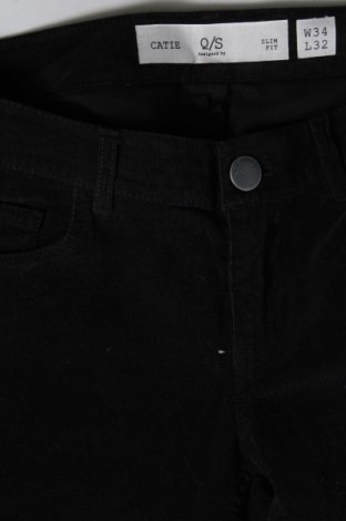 Γυναικείο κοτλέ παντελόνι Q/S by S.Oliver, Μέγεθος S, Χρώμα Μαύρο, Τιμή 21,65 €