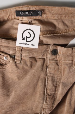 Pantaloni de velvet de femei Ralph Lauren, Mărime M, Culoare Bej, Preț 145,66 Lei