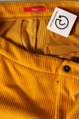 Γυναικείο κοτλέ παντελόνι S.Oliver, Μέγεθος L, Χρώμα Κίτρινο, Τιμή 9,42 €