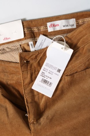 Pantaloni de velvet de femei S.Oliver, Mărime S, Culoare Maro, Preț 60,10 Lei