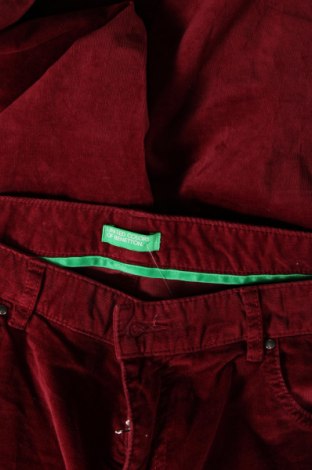 Γυναικείο κοτλέ παντελόνι United Colors Of Benetton, Μέγεθος XL, Χρώμα Κόκκινο, Τιμή 7,79 €