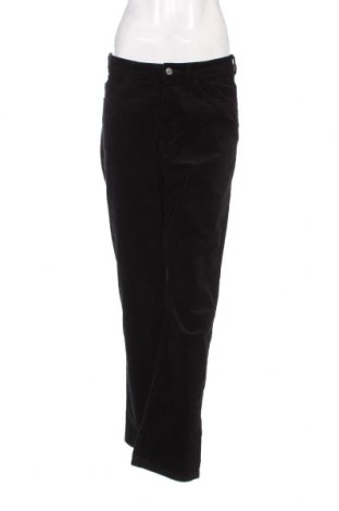 Pantaloni de velvet de femei Weekday, Mărime XL, Culoare Negru, Preț 50,00 Lei