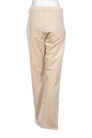 Pantaloni de velvet de femei Weekday, Mărime L, Culoare Bej, Preț 37,50 Lei