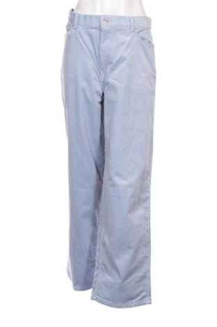 Pantaloni de velvet de femei Weekday, Mărime L, Culoare Albastru, Preț 37,50 Lei