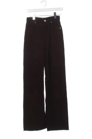 Дамски джинси Zara, Размер XS, Цвят Кафяв, Цена 15,42 лв.