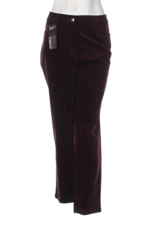Pantaloni de velvet de femei Zerres, Mărime XL, Culoare Mov, Preț 42,93 Lei
