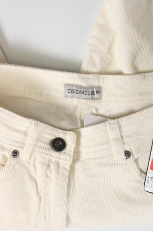 Γυναικείο κοντό παντελόνι Clockhouse, Μέγεθος XS, Χρώμα Λευκό, Τιμή 19,18 €