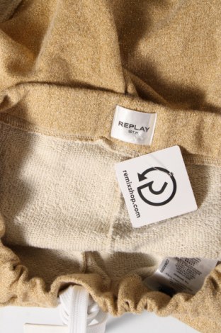 Γυναικείο κοντό παντελόνι Replay, Μέγεθος M, Χρώμα Χρυσαφί, Τιμή 21,91 €