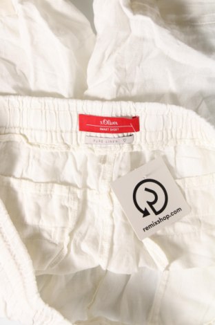 Дамски къс панталон S.Oliver, Размер XL, Цвят Бял, Цена 17,40 лв.