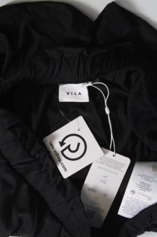 Γυναικείο κοντό παντελόνι VILA, Μέγεθος L, Χρώμα Μαύρο, Τιμή 6,80 €
