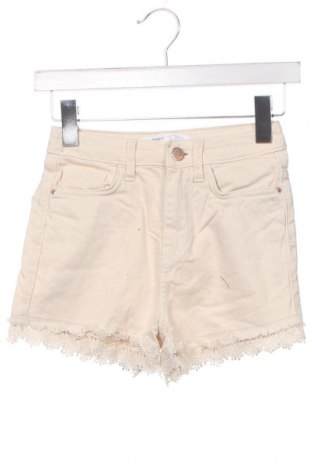 Damen Shorts Zara, Größe XXS, Farbe Ecru, Preis 5,84 €
