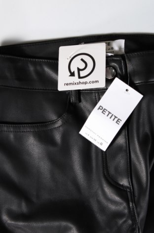 Дамски кожен панталон Dorothy Perkins, Размер S, Цвят Черен, Цена 29,52 лв.