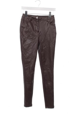 Γυναικείο παντελόνι δερμάτινο Fb Sister, Μέγεθος XS, Χρώμα Καφέ, Τιμή 5,12 €