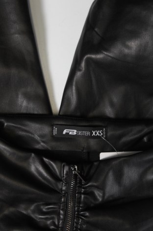 Γυναικείο παντελόνι δερμάτινο Fb Sister, Μέγεθος XXS, Χρώμα Μαύρο, Τιμή 17,94 €