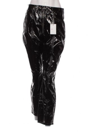 Γυναικείο παντελόνι δερμάτινο Good American, Μέγεθος M, Χρώμα Μαύρο, Τιμή 15,28 €