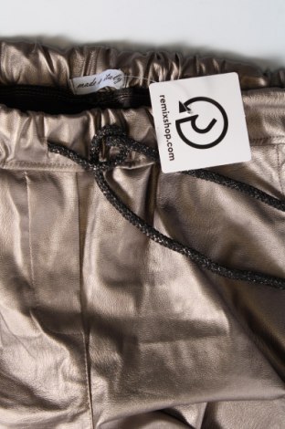 Damskie skórzane spodnie Made In Italy, Rozmiar L, Kolor Złocisty, Cena 92,76 zł