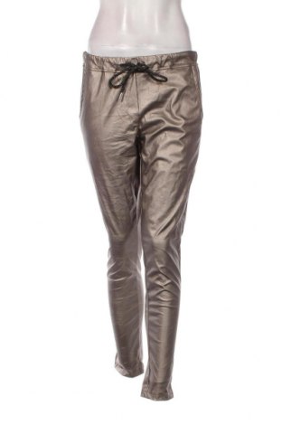 Γυναικείο παντελόνι δερμάτινο Made In Italy, Μέγεθος L, Χρώμα Χρυσαφί, Τιμή 17,94 €