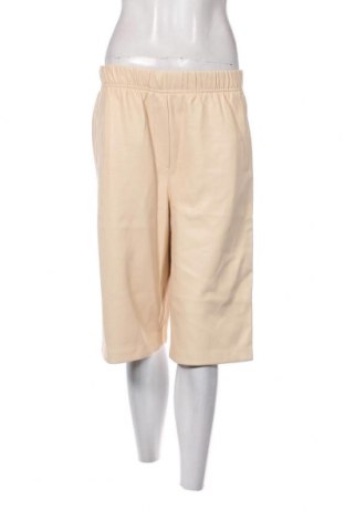Pantaloni de piele pentru damă Mango, Mărime M, Culoare Ecru, Preț 108,12 Lei