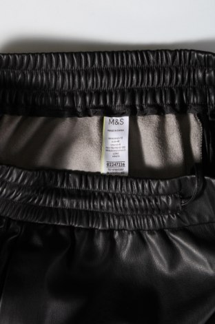 Pantaloni de piele pentru damă Marks & Spencer, Mărime L, Culoare Negru, Preț 31,00 Lei