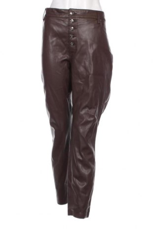 Pantaloni de piele pentru damă Rainbow, Mărime XXL, Culoare Maro, Preț 44,40 Lei