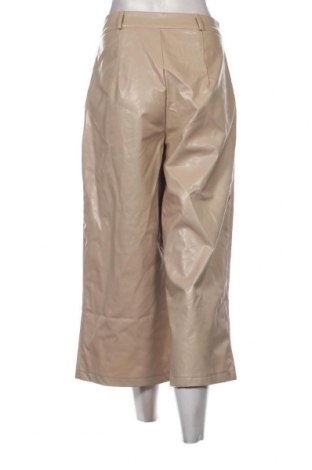 Pantaloni de piele pentru damă SHEIN, Mărime M, Culoare Bej, Preț 18,50 Lei