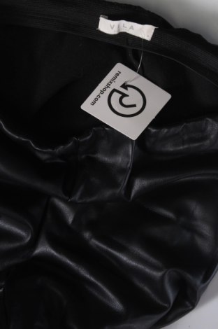 Γυναικείο παντελόνι δερμάτινο VILA, Μέγεθος M, Χρώμα Μαύρο, Τιμή 1,63 €