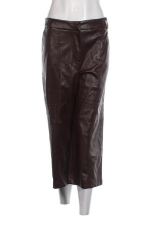 Дамски кожен панталон Vero Moda, Размер XL, Цвят Кафяв, Цена 11,28 лв.