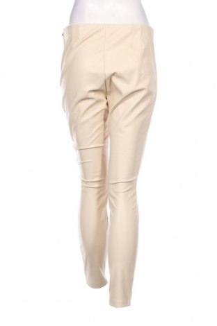 Дамски кожен панталон Zara, Размер M, Цвят Екрю, Цена 24,00 лв.