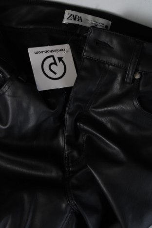 Dámské kožené kalhoty  Zara, Velikost S, Barva Černá, Cena  383,00 Kč