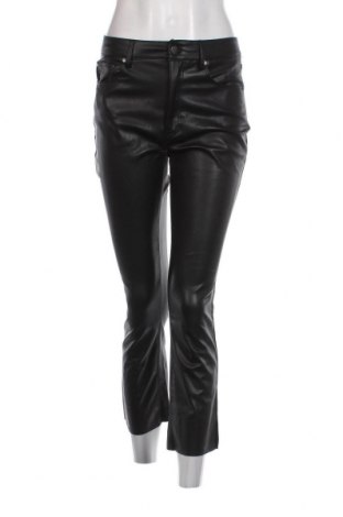 Дамски кожен панталон Zara, Размер S, Цвят Черен, Цена 11,52 лв.