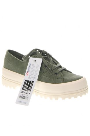 Дамски обувки Superga, Размер 37, Цвят Зелен, Цена 54,81 лв.