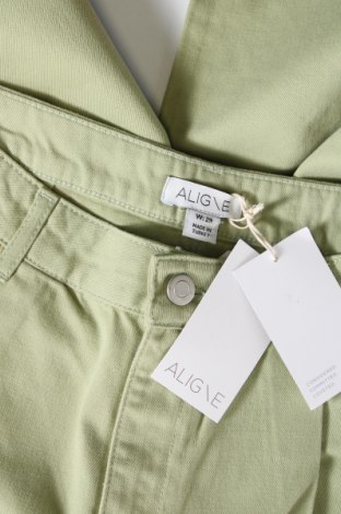 Дамски панталон Aligne, Размер M, Цвят Зелен, Цена 79,56 лв.