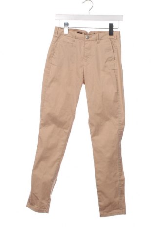 Дамски панталон Bershka, Размер XS, Цвят Бежов, Цена 7,25 лв.