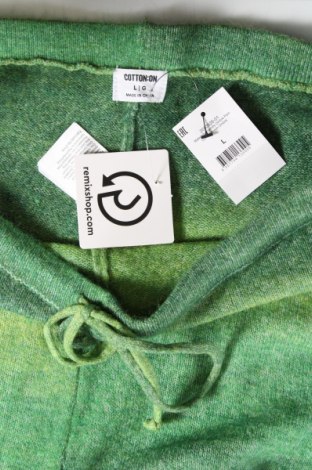 Damskie spodnie Cotton On, Rozmiar L, Kolor Zielony, Cena 68,66 zł
