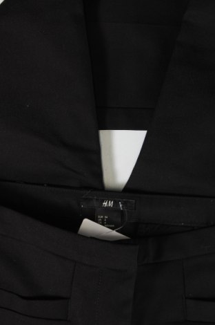 Дамски панталон H&M, Размер XS, Цвят Черен, Цена 14,08 лв.