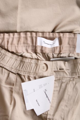 Дамски панталон Knowledge Cotton Apparel, Размер S, Цвят Бежов, Цена 146,00 лв.